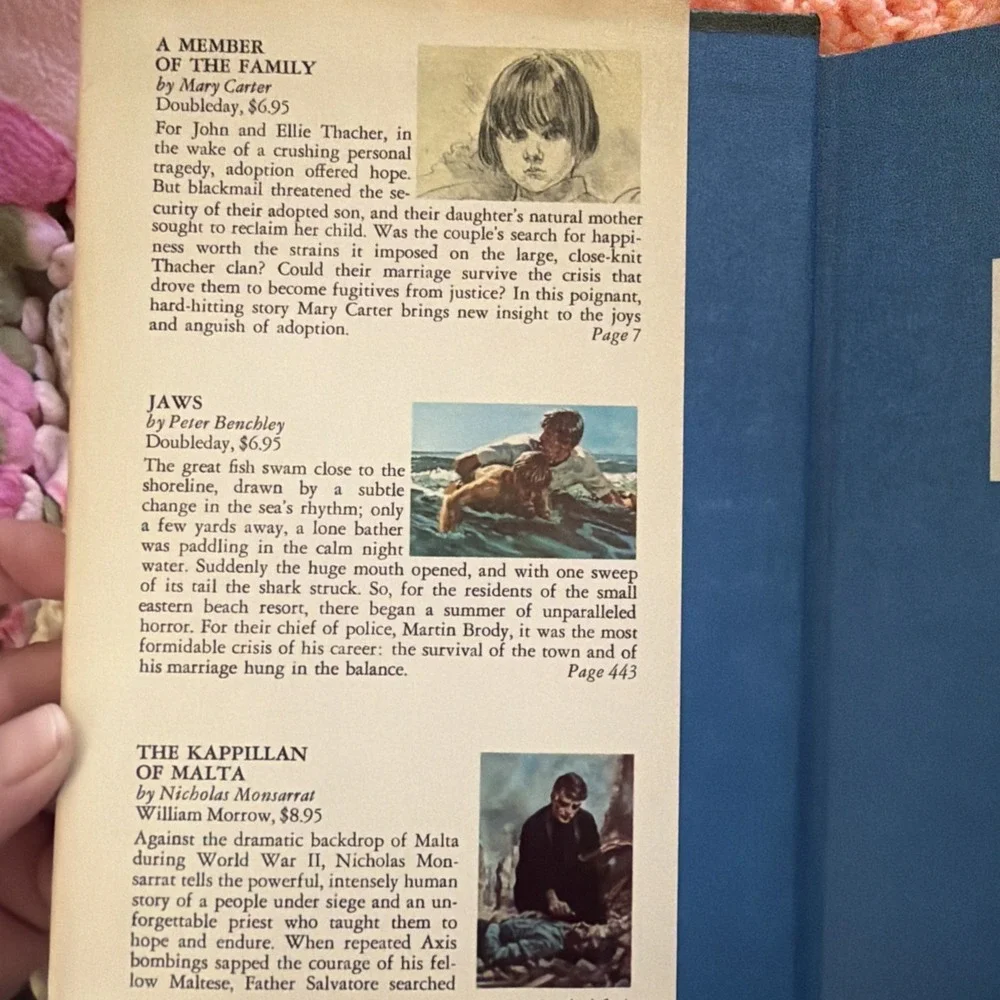 Reader's Digest Condensed Books, Vol. 2, 1974 First Edition Jaws Vintage